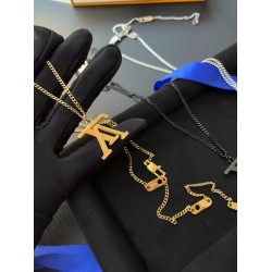 LV Jewelry Necklace: $20–$25 (with box); $17–$22 (without bo