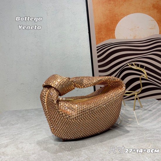 Matching box, Jodie mini knotted diamond bag - 7 colors shipped!
Bling bling~~'s sweet and spicy, thumping 