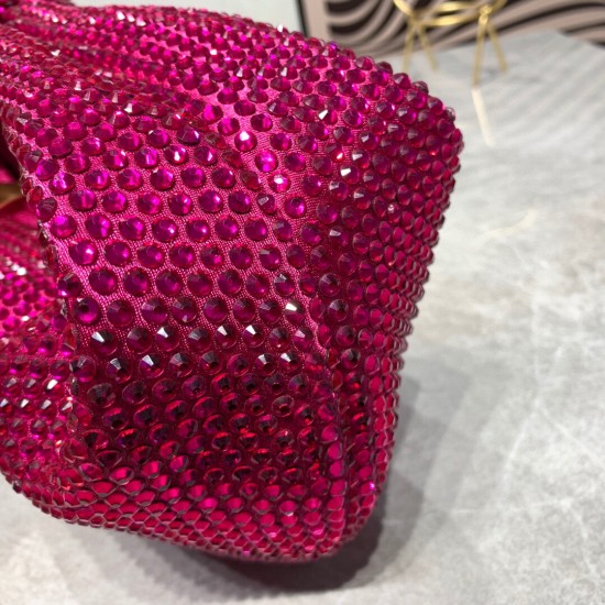 Matching box, Jodie mini knotted diamond bag - 7 colors shipped!
Bling bling~~'s sweet and spicy, thumping 