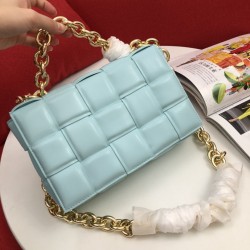 2020 fall and winter newest single product padded cassette chain pillow bag sunny orange 