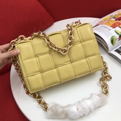 2020 fall and winter newest single product padded cassette chain pillow bag sunny orange 