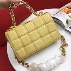 2020 fall and winter newest single product padded cassette chain pillow bag sunny orange 