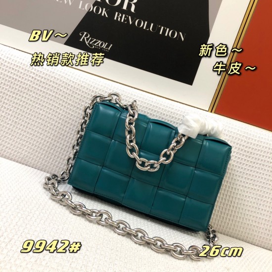 2020 fall and winter newest single product padded cassette chain pillow bag sunny orange 