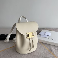 420 Arc de Triomphe backpack milkshake white stars interpretation of the new BONNIE small shoulders backpack charm super small and cute body exquisite and practical iconic for the Arc de Triomphe logo Add a sense of high class bag with a full set of packa