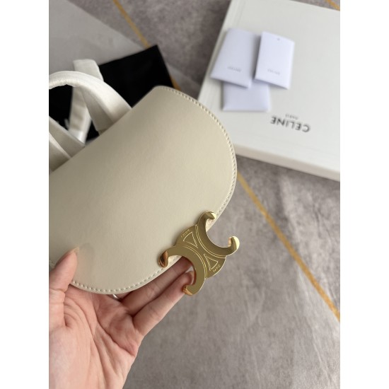 420 Arc de Triomphe backpack milkshake white stars interpretation of the new BONNIE small shoulders backpack charm super small and cute body exquisite and practical iconic for the Arc de Triomphe logo Add a sense of high class bag with a full set of packa