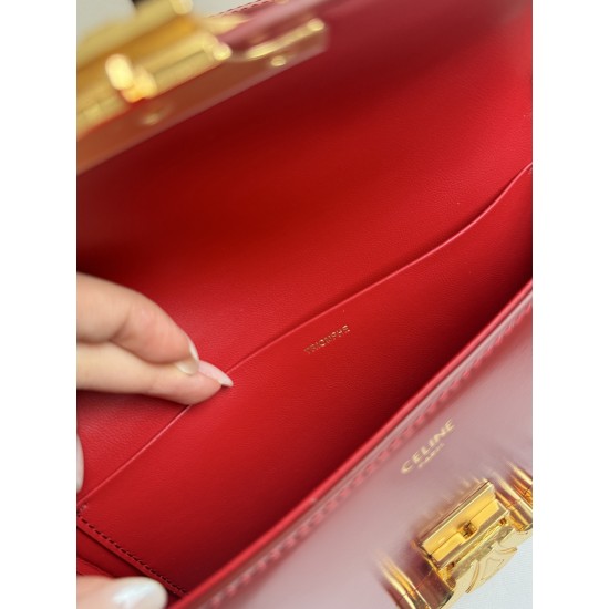 360 Triumph armpit bag red classic style versatile king hardware using pairs of zp real thick gold plating technology head layer calf leather shaping while maintaining the feel with the picture package size 2051154cm