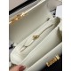 Genuine gold Triumph large milkshake white retro classic models hardware using on zp real thick gold plating technology custom calfskin material texture full of low-key luxury retro style closed eyes into how can not be wrong choice of the whole bag feels