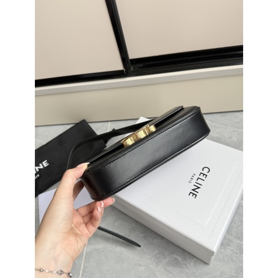 360 Triumph Armpit Bag Black Classic Style Versatile King Hardware using the pair of zp real thick gold plating technology head layer calfskin leather shaping while maintaining the feel with the picture package size 2051154cm