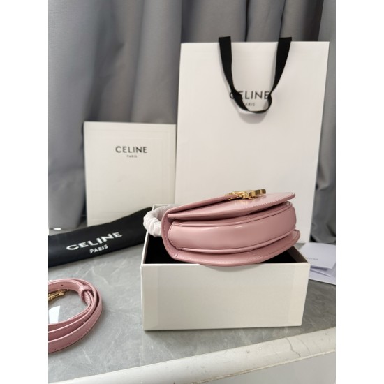 380 Arc de Triomphe Tote Saddle Bag Pink Mini Tote Hardware using pairs of zp real thick gold plating technology customized pairs of version cowhide leather playful and cute mini small bag with box packaging size 1551155cm