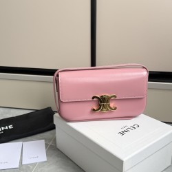 360 Triumph Armpit Bag Pink Classic Style Versatile King Hardware using the pair of zp real thick gold plating technology head layer calf leather shaping while maintaining the feel with the picture package size 2051154cm