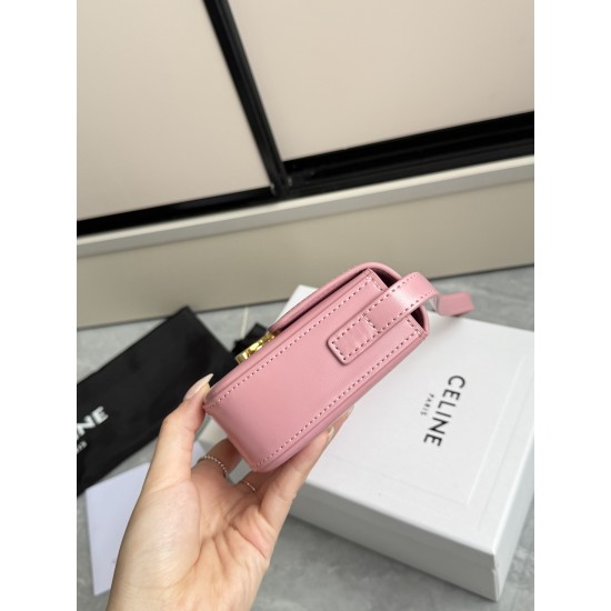 360 Triumph Armpit Bag Pink Classic Style Versatile King Hardware using the pair of zp real thick gold plating technology head layer calf leather shaping while maintaining the feel with the picture package size 2051154cm