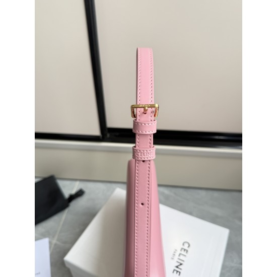 360 Triumph Armpit Bag Pink Classic Style Versatile King Hardware using the pair of zp real thick gold plating technology head layer calf leather shaping while maintaining the feel with the picture package size 2051154cm