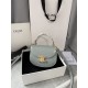 380 Arc de Triomphe Tote Saddle Bag Ice Blue Mini Tote Bag Hardware is made of pairs of zp real thick gold plating technology customized pairs of version cowhide leather playful and cute mini small bag with box packaging size 1551155cm