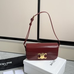 360 Triumph Armpit Bag Burgundy Classic Style Versatile King Hardware using pairs of zp real thick gold plating technology head layer calf leather shaping while maintaining the feel with the picture package size 2051154cm