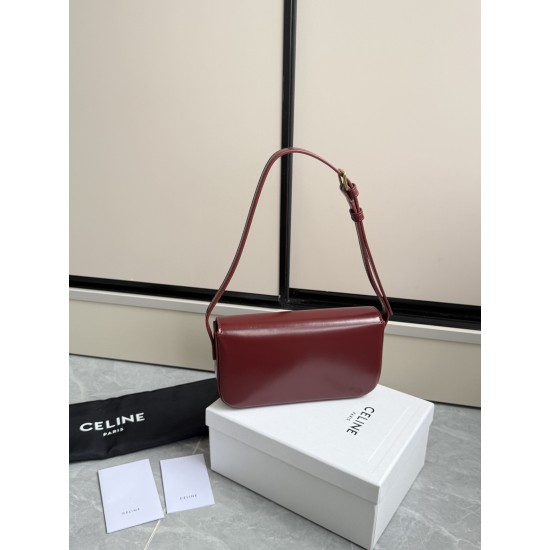 360 Triumph Armpit Bag Burgundy Classic Style Versatile King Hardware using pairs of zp real thick gold plating technology head layer calf leather shaping while maintaining the feel with the picture package size 2051154cm