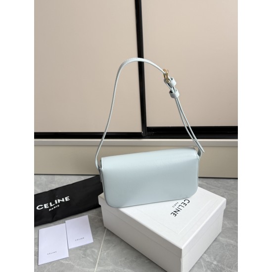 360 Triumph Armpit Bag Blue Classic Style Versatile King Hardware using the pair of zp real thick gold plating technology head layer calfskin leather shaping while maintaining the feel of the package with the picture Size 2051154cm