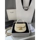 380 Arc de Triomphe Tote Saddle Bag Milkshake White Mini Tote Bag Hardware is made of pairs of zp real thick gold plating technology customized pairs of version of cowhide leather playful and cute mini small bag with box packaging size 1551155cm