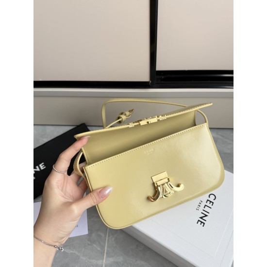 360 Triumph armpit bag yellow classic style versatile king hardware using pairs of zp real thick gold plating technology head calf leather shaping while maintaining the feel with the picture package size 2051154cm