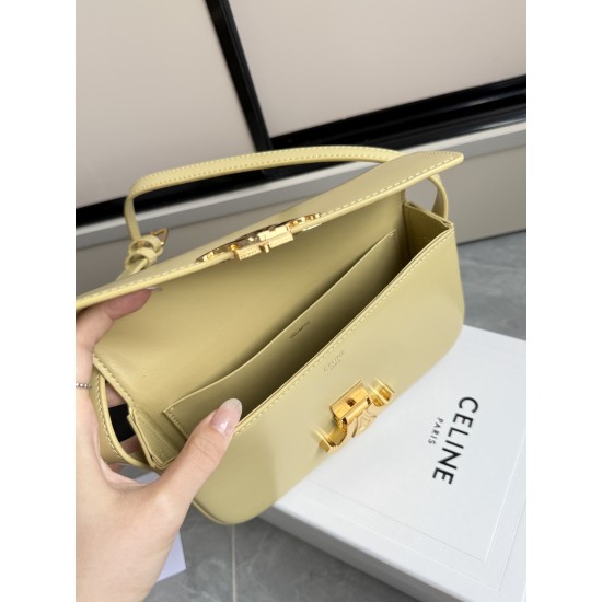 360 Triumph armpit bag yellow classic style versatile king hardware using pairs of zp real thick gold plating technology head calf leather shaping while maintaining the feel with the picture package size 2051154cm