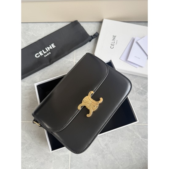 Genuine gold Triumphal Arch large black retro classic models hardware using to zp real thick gold plating technology custom calfskin material texture full of low-key luxury retro style closed eyes into how can not be wrong choice of the whole bag feels ve