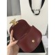 380 Arc de Triomphe Tote Saddle Bag Burgundy Mini Tote Hardware using pairs of zp real thick gold plating technology customized pairs of version of cowhide leather playful and cute mini small bag with box packaging size 1551155cm