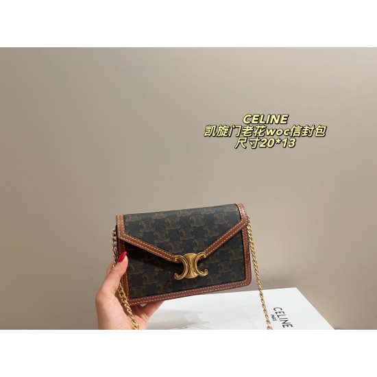 Large 340 folding box size 2215 small 320 folding box size 2013 Celine CELINE Arc de Triomphe Envelope Bag fashionable to hold it does not show old-fashioned good with ah and look good temperament plus a good high ah love the death of this from the elegan
