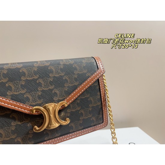 Large 340 folding box size 2215 small 320 folding box size 2013 Celine CELINE Arc de Triomphe Envelope Bag fashionable to hold it does not show old-fashioned good with ah and look good temperament plus a good high ah love the death of this from the elegan