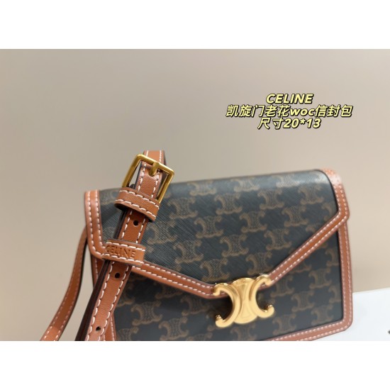 Large 340 folding box size 2215 small 320 folding box size 2013 Celine CELINE Arc de Triomphe Envelope Bag fashionable to hold it does not show old-fashioned good with ah and look good temperament plus a good high ah love the death of this from the elegan