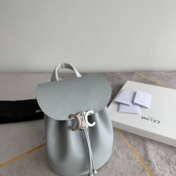 420 Arc de Triomphe backpack ice blue stars interpreted the new BONNIE small shoulders backpack charm super small and lovely body exquisite and practical iconic for the Arc de Triomphe logo add a sense of high class bag with a full set of packaging size 2