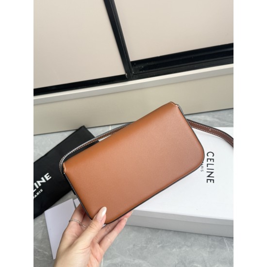 360 Triumph armpit bag plain brown classic style versatile king hardware using the pair of zp real thick gold plating technology head layer calf leather shaping while maintaining the feel with the picture package size 2051154cm