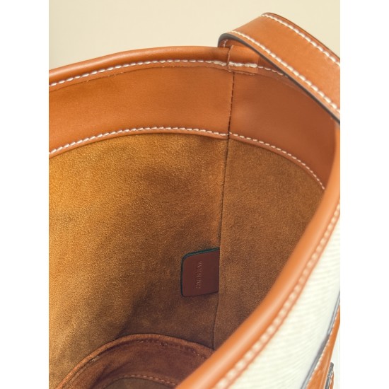 360 cuir bucket bag canvas Arc de Triomphe embossed full leather crossbody bucket understated simplicity casual small style belongs to the more you look the more you like the model of classic cowhide texture superb with the picture package size 222413cm
