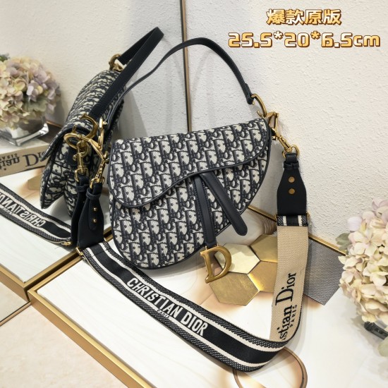 Webbing shoulder strap 240 large, opposite hardware with box Dior saddle old flowers series of the highest version of the whole network with the counter original shoulder strap large size 255 x 20 x 65 cmBe a classic with classics fashion is easy to die c