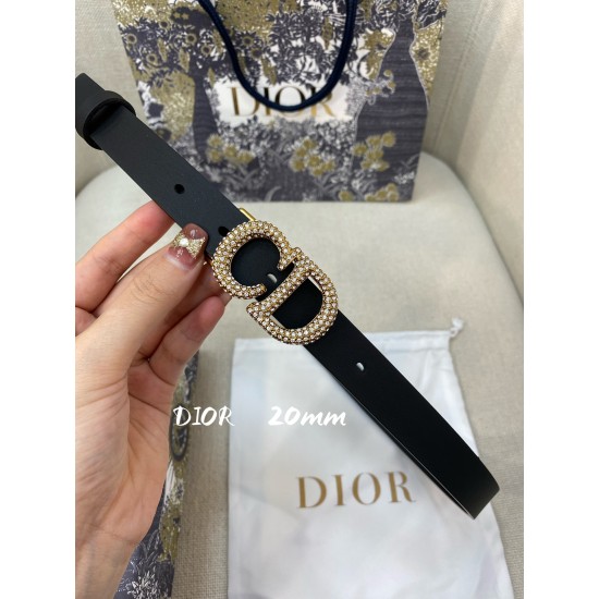 Dior Dior official website series star runway models to create a refined and elegant heart of the best hardware using exquisite processing technology imported noble cowhide Suitable for all kinds of waist accessories skirt belt width 20cmP160