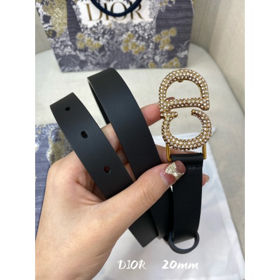 Dior Dior official website series star runway models to create a refined and elegant heart of the best hardware using exquisite processing technology imported noble cowhide Suitable for all kinds of waist accessories skirt belt width 20cmP160