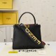 270 back in stock FENDI xlitePeekaboo series handbags 10 years and the birth of the new Peekaboo XLite series of handbags to abandon the classic horizontal bar design and the central compartment Peekaboo XLite in a stunning irregular shape to shine and ey