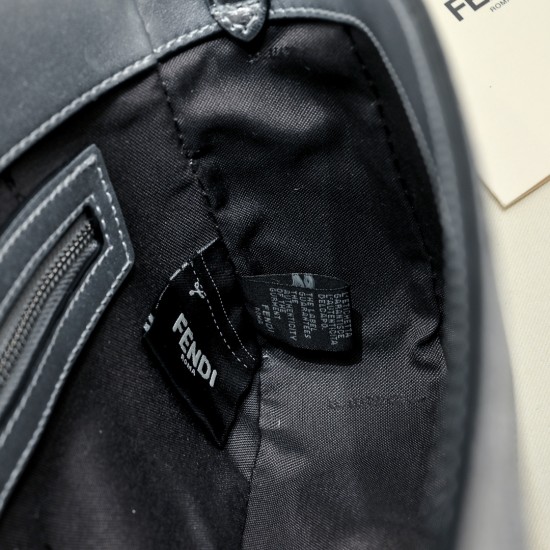 270 Model No. 7731 Double F Diamond Baguette Baguette Fendi BAGUETTE Baguette Large Baguette Silver Faux Crystals FF Pattern Iconic Medium BAGUETTE Bag Suede and fully embellished with small faux crystals and multi-faceted studs in a FF pattern Embellishe