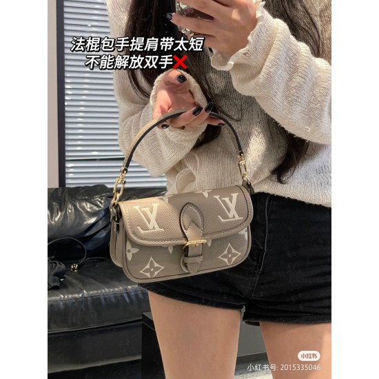 LV nano baguette elephant gray upper model number M83300