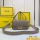 390Fendi baguette bag with 306 stitches of the same color mini bright thread hand-stitched to represent the traditional Selleria craftsmanship with the iconic natural grained calfskin leather by the use of no metal tanning process is more versatile as lon