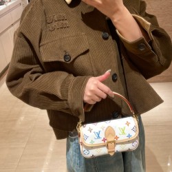 Nano Diane Baguette Handbag Donkey Home M14194 White White Color Takashi Murakami Model Figure