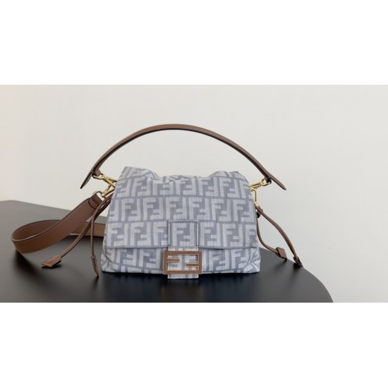 Denim mama baguette bag 7716