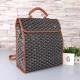 Goyard GOYARD new shoulder bag black with earthy yellow explosion models backpack men and women with the same models can be folded shoulder straps can be removed as a handbag can also be equipped with leather size bottom length 32 width 14 height 37cm sho