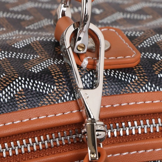 Goyard GOYARD new shoulder bag black with earthy yellow explosion models backpack men and women with the same models can be folded shoulder straps can be removed as a handbag can also be equipped with leather size bottom length 32 width 14 height 37cm sho