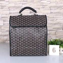 Goyard GOYARD new shoulder bag new black burst models backpack men and women with the same models can be folded shoulder straps can be removed as a handbag can also be equipped with leather size bottom length 32 width 14 height 37cm shoulder straps can be