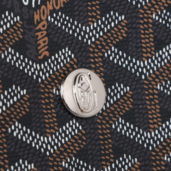 Goyard GOYARD new shoulder bag new black burst models backpack men and women with the same models can be folded shoulder straps can be removed as a handbag can also be equipped with leather size bottom length 32 width 14 height 37cm shoulder straps can be