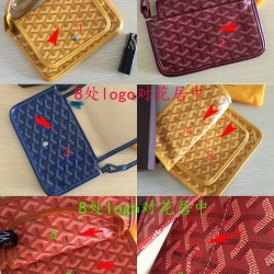 2019goyard new with genuine leather cowhide crossbody women's bag casual fashion three layer bag ins goyard small p160 size length 21 height 15 shoulder strap length 120cm