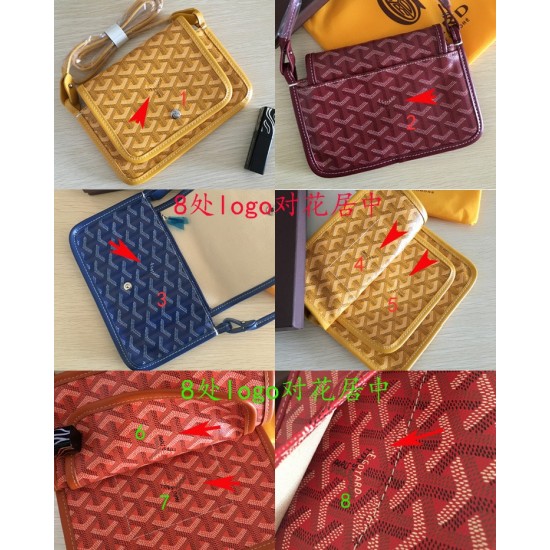 2019goyard new with genuine leather cowhide crossbody women's bag casual fashion three layer bag ins goyard small p160 size length 21 height 15 shoulder strap length 120cm