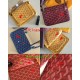 2019goyard new with genuine leather cowhide crossbody women's bag casual fashion three layer bag ins goyard small p160 size length 21 height 15 shoulder strap length 120cm