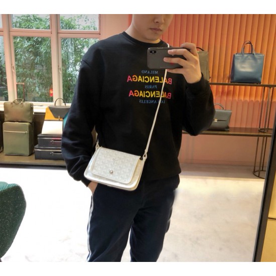 2019goyard new with genuine leather cowhide crossbody women's bag casual fashion three layer bag ins goyard small p160 size length 21 height 15 shoulder strap length 120cm