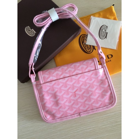 2019goyard new with genuine leather cowhide crossbody women's bag casual fashion three layer bag ins goyard small p150 size length 21 height 15 shoulder strap length 120cm