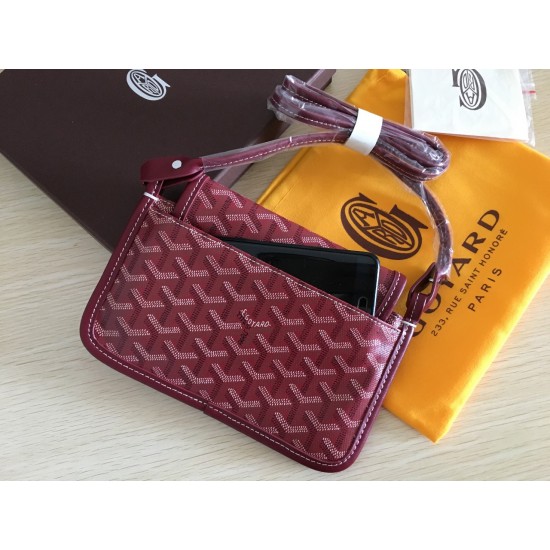 2019goyard new with genuine leather cowhide crossbody women's bag casual fashion three layer bag ins goyard small p150 size length 21 height 15 shoulder strap length 120cm